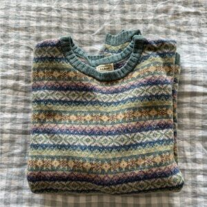 LL Bean 100% wool sweater